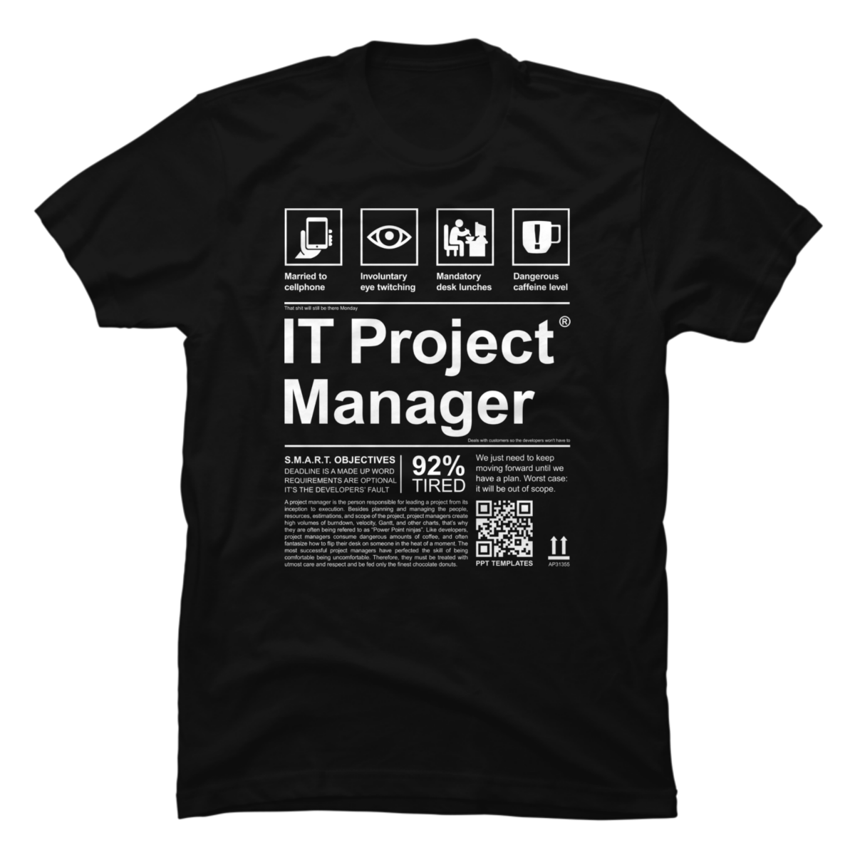 project manager tshirt